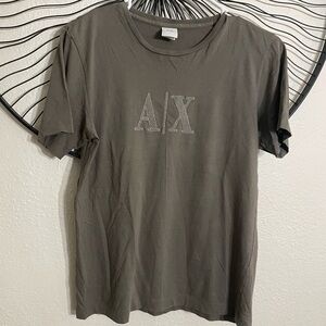 Armani Exchange Olive Green Logo T-Shirt